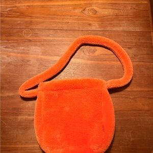 UNIF Bright Orange Fuzzy Bag
